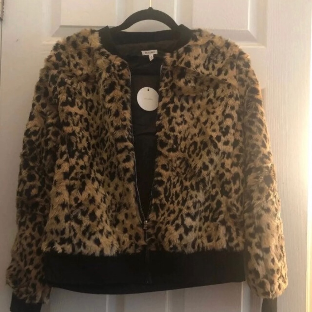 Leopard Bomber Jacket